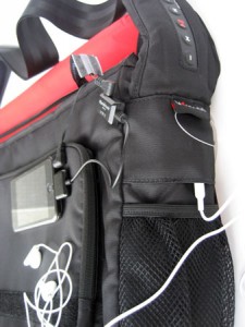 Voltage bag audio connector side view