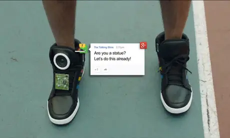 Google's Talking Shoe Nags You Into Working Out 3 Google talking shoe