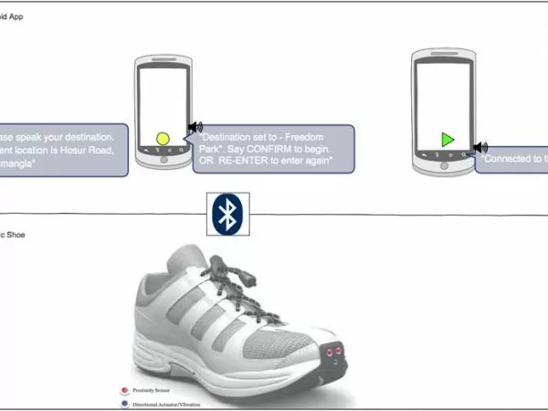 Bluetooth Shoes Offer Independence for the Visually Impaired 2 lechal2