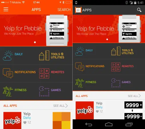 Pebble's Smart Watch App Store Finally Launches for iOS 2 PEBBLE-APPSTORE