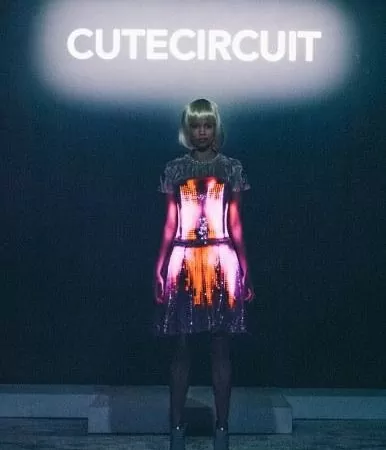 CuteCircuits Lights Up Fashion Week With an LED-Enabled Miniskirt 2 cutecircuit-nyfw-2014