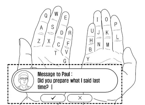 Samsung's Smart Glasses to Turn Your Hands Into a Keyboard 2 samsung-AR-keyboard-patent-1