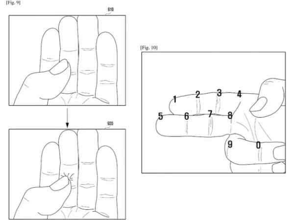 Samsung's Smart Glasses to Turn Your Hands Into a Keyboard 3 samsung-AR-keyboard-patent-2