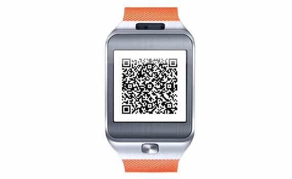 Samsung and Iberia Partner Up to Get Boarding Passes on Smartwatches 2 Samsung-Gear-2-Iberia-QR-code-570x350