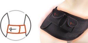 Thermalution Heated Abdomen Belt orange
