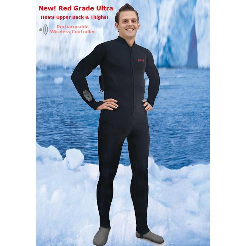 Red Grade Plus Power Heated Diving Undersuit