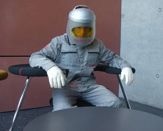 Age Man Suit lets you age ungracefully in a matter of minutes 2 Age Man Suit by Rahel Eckardt 1