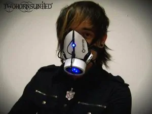 aperture science gas mask 1 Two Horns United custom-makes an Aperture Science gas mask, will save your life but won't open portals 2