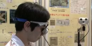 head mounted display Head-mounted display controls video, designed in Tokyo 2