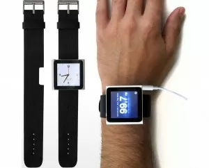 iLoveHandles iLoveHandles Rubber Band watchband turns your iPod Nano into a watch 2
