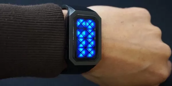 Tokyoflash Kisai Adjust watch tells time via trippy triangles 2 tokyoflash-kisai-adjust-1