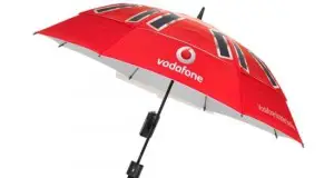 Vodaphone's Booster Brolly uses an umbrella to charge your phone and boost your signal, Mary Poppins look out 2