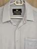 BUTTERCLOTH Button Front Shirt Men's L Regular Fit Cotton Blend Blue & White