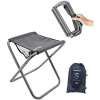 16-inch tall camping stool, 1.5 lbs ultra-lightweight, supports up to 200 lbs.