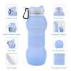 Collapsible BPA-free Silicone Water Bottle| Foldable Lightweight Travel Friendly