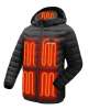 Unisex Dual-Control Heated Jacket, Water-resistant Heated Coat for Small Black