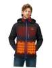 Men's 4 Heat-Zone Heated Jacket with USB-C Rechargeable X-Large Black/Blue