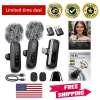 Mini Wireless Lavalier Microphone Set with OLED Display & Long Battery Life