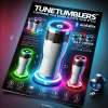 “Tune Tumblers – Bluetooth Speaker Tumbler with LED Lights – Customizable Colors “Tune Tumblers – Bluetooth Speaker Tumbler with LED Lights – Customizable Colors