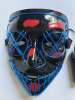 2x LED Light-Up Full Face Masks w/ Straps, Inline On/Off Switch Black/Blue/Red 2x LED Light-Up Full Face Masks w/ Straps, Inline On/Off Switch Black/Blue/Red