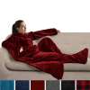 Fleece Wearable Blanket With Sleeves Foot Pocket Plush Microfiber TV Nap Gift Fleece Wearable Blanket With Sleeves Foot Pocket Plush Microfiber TV Nap Gift
