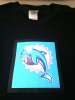 Miami Dolphins LED Shirt NFL Sound-Activated Lights Up T-Shirt Miami Dolphins LED Shirt NFL Sound-Activated Lights Up T-Shirt