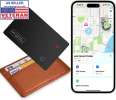 Slim Wallet Tracker Card, Works w/ Apple Find My, GPS, Rechargeable, iOS Only