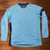 Bluesmiths The Kanaha Hydrophobic Blue Long Sleeve Shirt Men's Size Medium