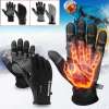 Heated Thermal Gloves Windproof Waterproof Cold Weather, Touch the screen easily