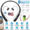 Sweatproof Bluetooth 5.0 Neckband Headset Earbuds Wireless Retractable Headphone Sweatproof Bluetooth 5.0 Neckband Headset Earbuds Wireless Retractable Headphone