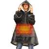 USB Heated Wearable Blanket, Oversied Lazy Hoodie with Large Heating Area on ...