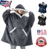 Wearable Blanket Reversible Oversized Warm Blanket Hoodie Sweatshirt Adult Size Wearable Blanket Reversible Oversized Warm Blanket Hoodie Sweatshirt Adult Size