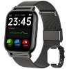 Popglory Smart Watch Answer/Make Calls, 1.85'' 1.85'', Stainless Black+ Black