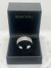 King Will 8mm Silver Steel Spinner Ring Mens Band