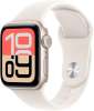 Apple Watch SE 3 [GPS + Cellular, 40mm] Starlight Aluminum Case with Starlight Sport Band, S/M...