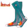 Rabbitroom Electric Heated Socks (Green-White)
