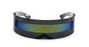 Futuristic Shield Sunglasses - BLACK + YELLOW Futuristic Shield Sunglasses - BLACK + YELLOW