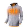 Dr.Qiiwi Heated Fleece Sweatshirt Hoodie - GRAY Dr.Qiiwi Heated Fleece Sweatshirt Hoodie - GRAY