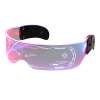 LED Visor Glasses - CLEAR LED Visor Glasses - CLEAR