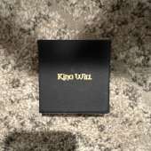 King Will Stainless Steel Spinner Band Ring Black Size 10