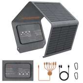 MHPOWOS USB Portable Solar Panel 40W Camping Backpacking Hiking Gear Equipment