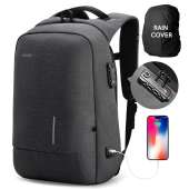 VGOAL Laptop Backpack 15.6 inch with TSA Lock and USB INCH, Dark Grey