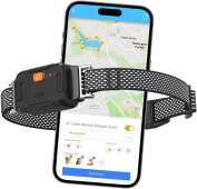GPS Dog Tracker Collar LTE Real Time Pet Tracking Waterproof App