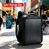 Camping Storage Bag 20W Solar Backpack HPBC USB 5V 3A for Hiking Travel Trip