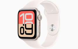 Apple Watch SE 3 [GPS + Cellular, 44mm] Starlight Aluminum Case with Light Blush Sport Band, M/L (Renewed)