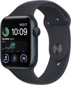 Apple Watch SE (2nd Gen) [GPS + Cellular, 40mm] - Midnight Aluminum Case with Midnight Sport Band, S/M (Renewed Premium)
