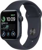 Apple Watch SE (2nd Gen) (GPS, 40mm) - Midnight Aluminum Case with Midnight Sport Band, S/M (Renewed Premium)