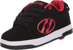 HEELYS Boy's Voyager (Little Kid/Big Kid) Black/Red Men's 8 M