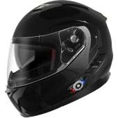 Motorcycle Helmet Bluetooth 5.0 Integrated New EPS FreedConn BM2-S Modular Flip Up Dual Visor Motorbike Helmet DOT FMVSS-218 Approved MP3 FM for Adults Men Women(Medium, Glossy Black)