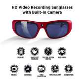 GoVision Apollo 1080p HD Camera Glasses - Red